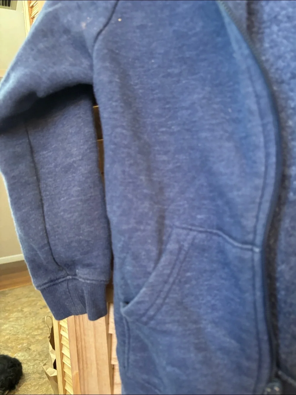 Cat & Jack Navy Blue Hooded Zip Sweatshirt XS